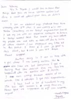 Yogesh's handwriting sample